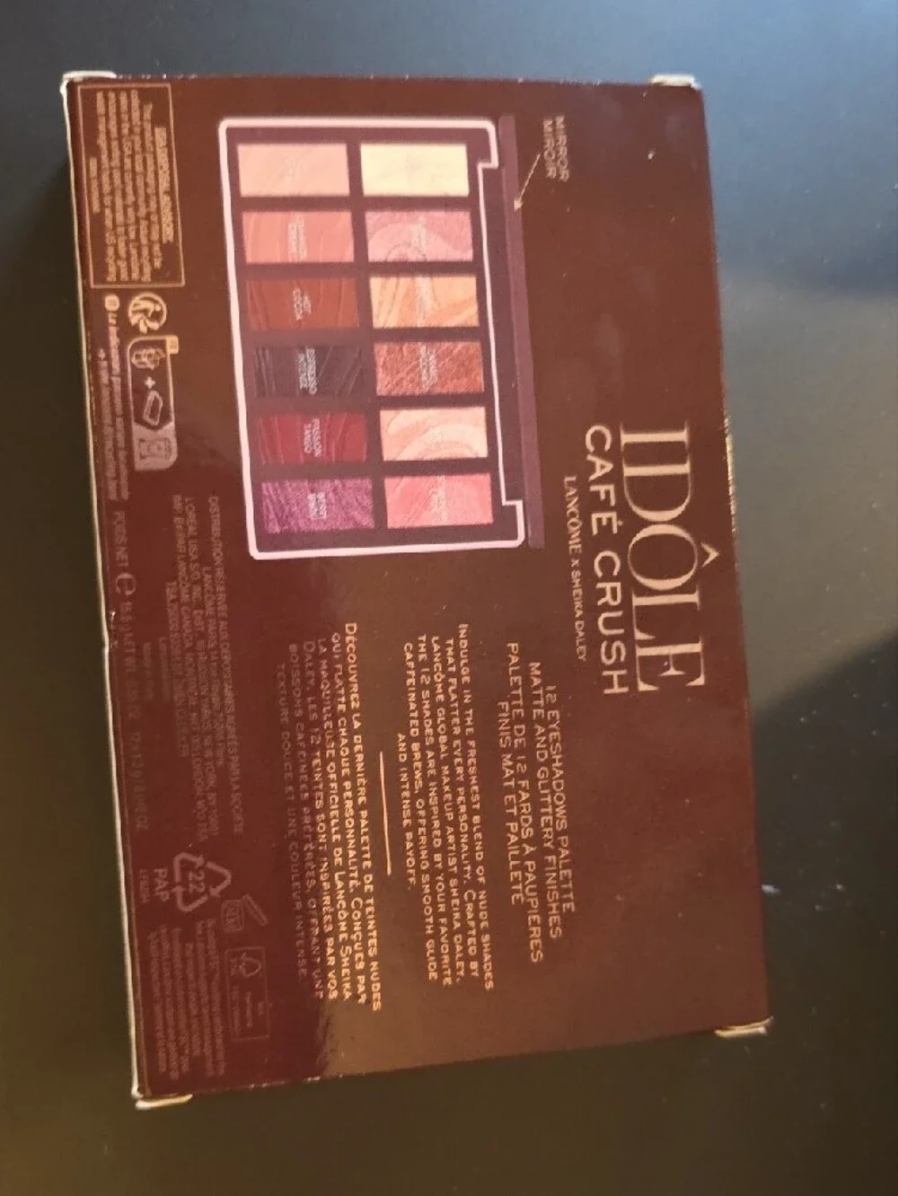 Lancome Idole Cafe Crush Eyeshadow Palette - Deep Brown & Bronze Tones - Picture 2 of 2